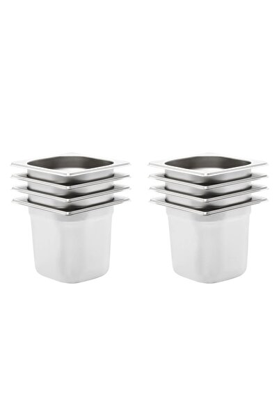 Concept Δοχεία Gastronorm 8 τεμ. GN 1/6 150 mm από ανοξείδωτο ατσάλι
