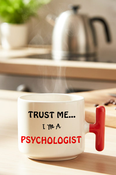 giftkonsept Trust Me I'M a Psychologist Printed Psychologist Gift Red T-Handl...