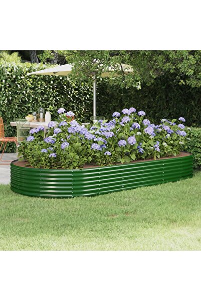 Concept Jardinieră grădină verde 296x140x36cm oțel vopsit electrostatic