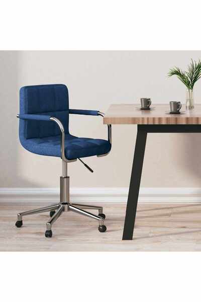 Concept Scaun de birou pivotant, albastru, material textil