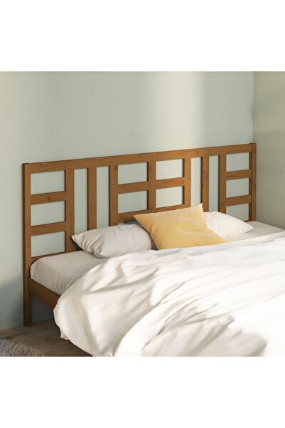 Concept Κομοδίνο, μελί καφέ, 206x4x100 εκ., μασίφ ξύλο πεύκου