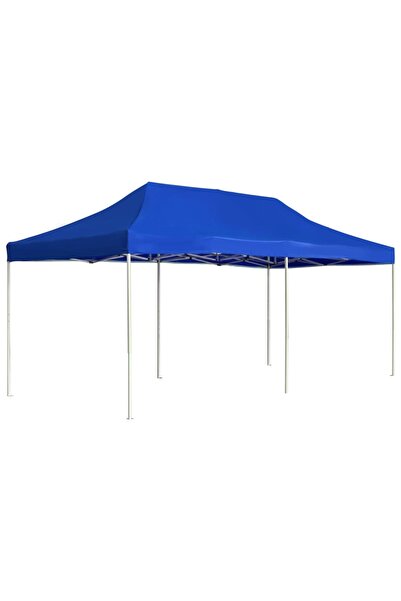 Concept Cort de petrecere pliabil profesional albastru 6x3 m aluminiu