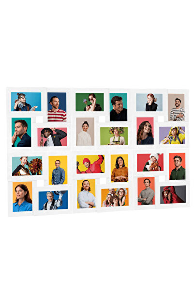 Concept Κορνίζα κολάζ, λευκή, 24x (13x18 cm) φωτογραφίες, MDF