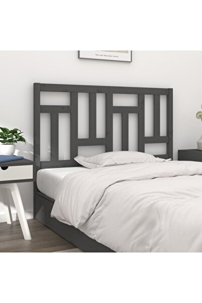 Concept Κομοδίνο, γκρι, 205,5x4x100 εκ., μασίφ ξύλο πεύκου