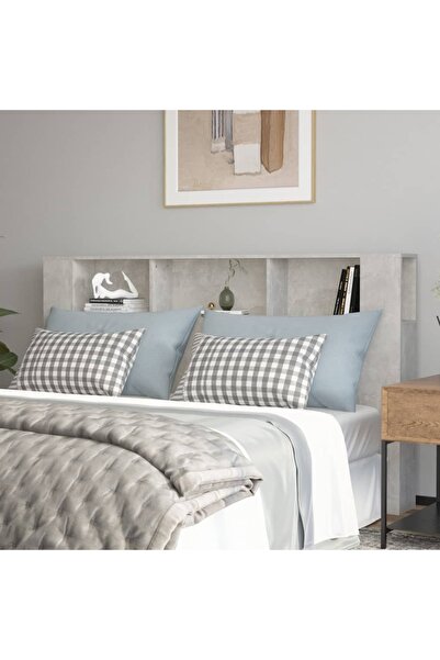 Concept Κεφαλάρι ντουλάπι, γκρι σκυροδέματος, 180x18,5x104,5 cm