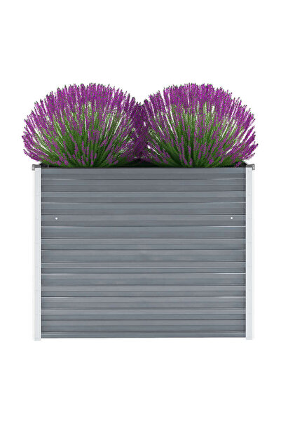 Concept Strat înălțat de grădină, gri, 100x40x77 cm, oțel galvanizat