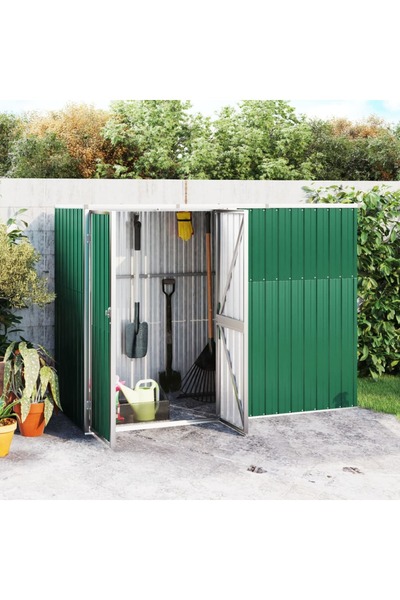 Concept Αποθήκη κήπου, πράσινη, 225x89x161 cm, γαλβανισμένο ατσάλι