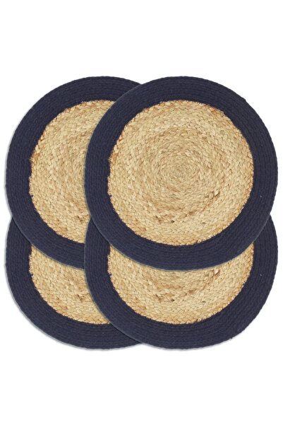 Concept Naproane, 4 buc., și bleumarin, 38 cm, iută și bumbac