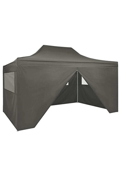 Concept Cort de petrecere pliabil cu 4 pereți, antracit, 3 x 4 m, oțel