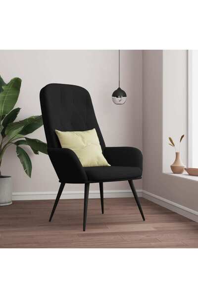 Concept Πολυθρόνα, μαύρη, Βελούδο