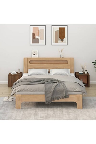 Concept Noptiere, 2 buc., stejar maro, 50x39x47 cm