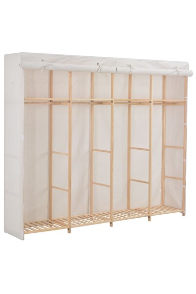 Concept Șifonier, alb, 200 x 40 x 170 cm, material textil