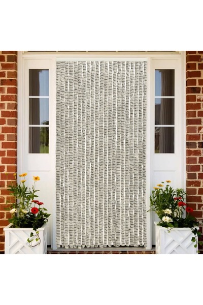 Concept Perdea pentru insecte, gri deschis și închis 90x220 cm chenille