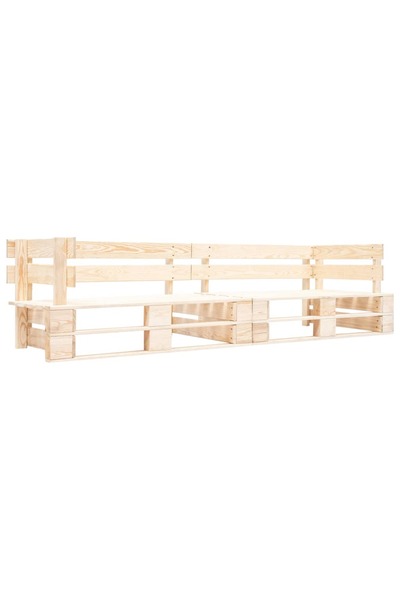 Concept Διθέσιος καναπές κήπου από παλέτες, ξύλο