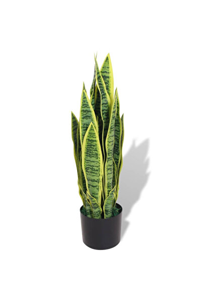 Concept Τεχνητό φυτό Γλώσσα Πεθεράς με γλάστρα, 65 cm, πράσινο