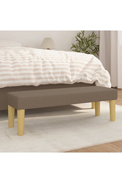 Concept Bancă, gri taupe, 100x30x30 cm, textil