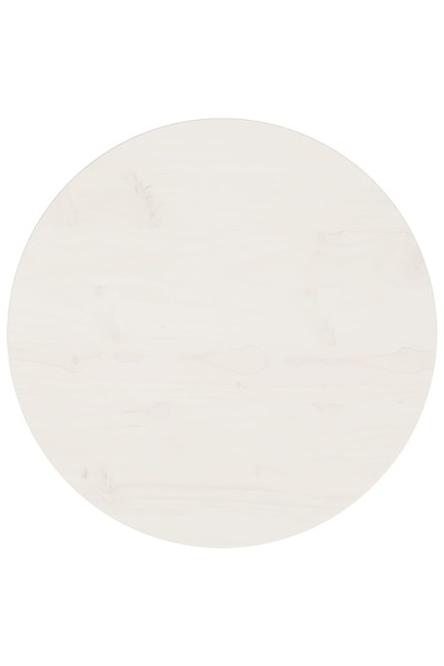 Concept Blat de masă, alb, Ø50x2,5 cm, lemn masiv de pin