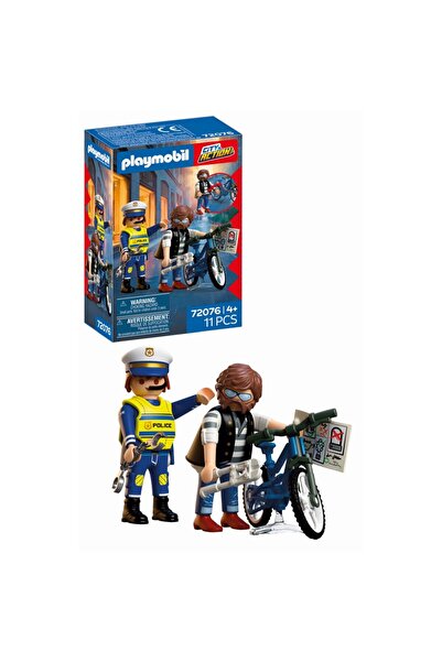 Playmobil Role play Catching the bicycle thief