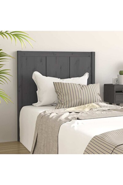 Concept Κομοδίνο, γκρι, 80,5x4x100 εκ., μασίφ ξύλο πεύκου