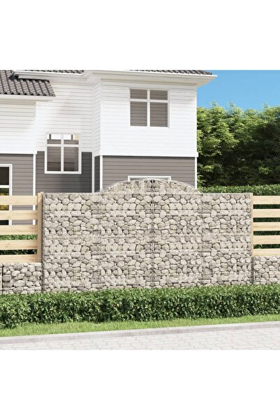 Concept Coșuri gabion arcuite 8 buc, 300x50x160/180 cm, fier galvanizat