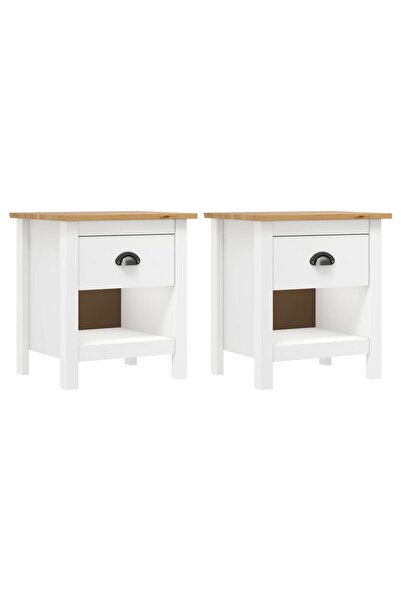 Concept Κομοδίνα Hill Range, 2 τεμ., 46x35x49,5 cm, μασίφ ξύλο πεύκου