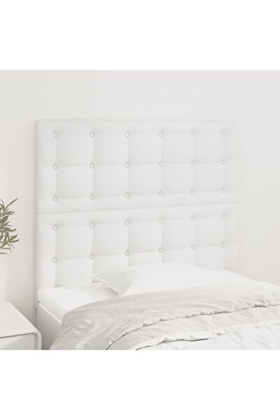 Concept Tăblii de pat, 2 buc, alb, 100x5x78/88 cm, piele ecologică