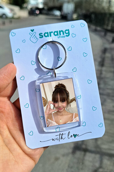SARANG Şeffaf Çerçeve Anahtarlık - Selfie Lisa Blackpink