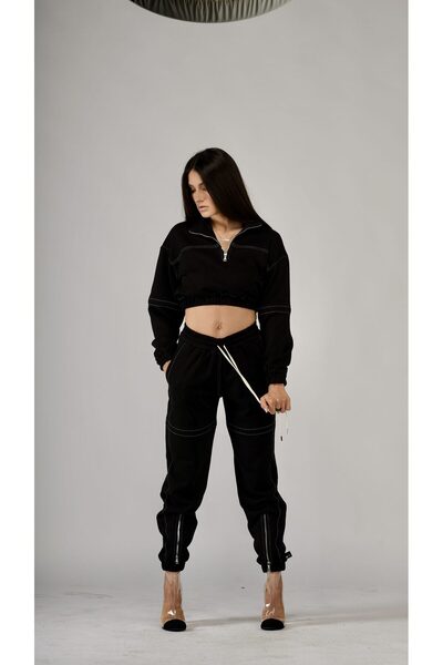 Contrast Black Track Jacket