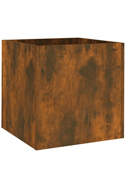 Concept Jardinieră cutie, stejar fumuriu, 40x40x40 cm, lemn compozit