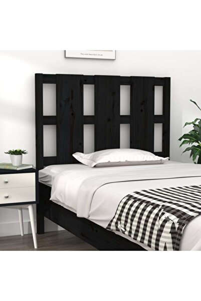 Concept Κομοδίνο, μαύρο, 105,5x4x100 cm, μασίφ ξύλο πεύκου