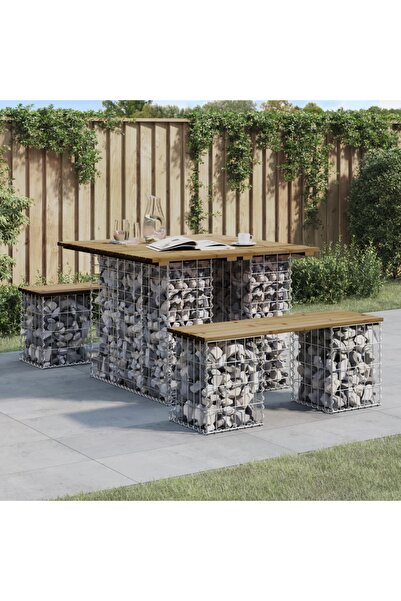 Concept Παγκάκι κήπου, σχέδιο γκαζόν, 100x102x72 cm, εμποτισμένο ξύλο πεύκου