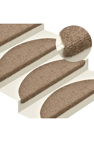 Concept Covorașe scări autoadezive 15 buc crem 65x21x4 cm stil punch