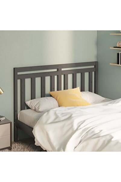 Concept Tăblie de pat, gri, 141x4x100 cm, lemn masiv de pin
