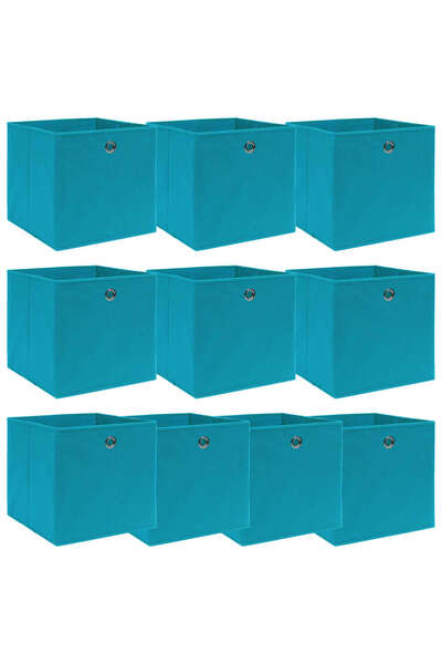 Concept Storage boxes, 10 pcs., blue, 32x32x32 cm, textile