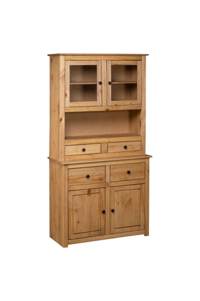 Concept Bufet înalt, 93x40,5x180 cm, lemn masiv pin, gama Panama