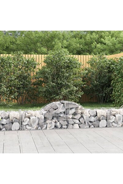 Concept Coșuri gabion arcuite 30 buc, 200x50x40/60 cm, fier galvanizat