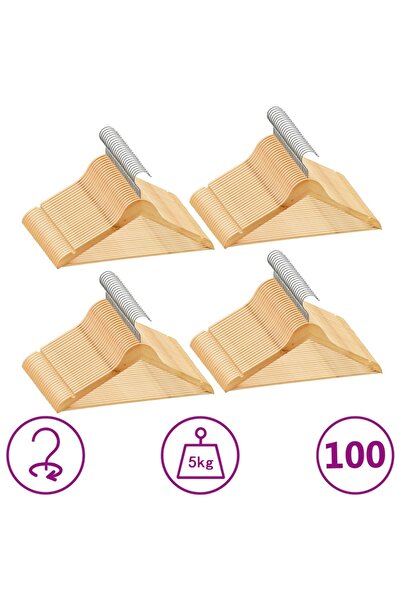 Concept Set de umerașe anti-alunecare, 100 buc., lemn esență tare