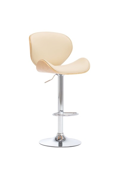 Concept Σκαμπό μπαρ, κρεμ, οικολογικό Δερμάτινο