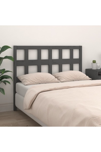 Concept Tăblie de pat, gri, 205,5x4x100 cm, lemn masiv de pin