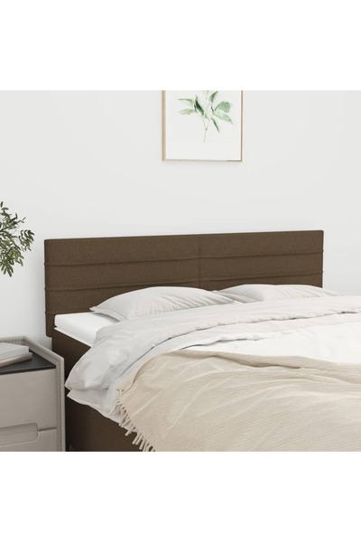 Concept Κομοδίνα, 2 τεμ., σκούρο καφέ, 72x5x78/88 cm, ύφασμα