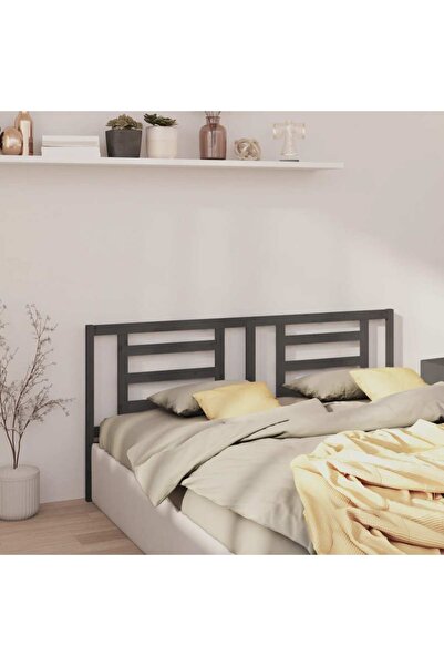 Concept Κομοδίνο, γκρι, 186x4x100 cm, μασίφ ξύλο πεύκου