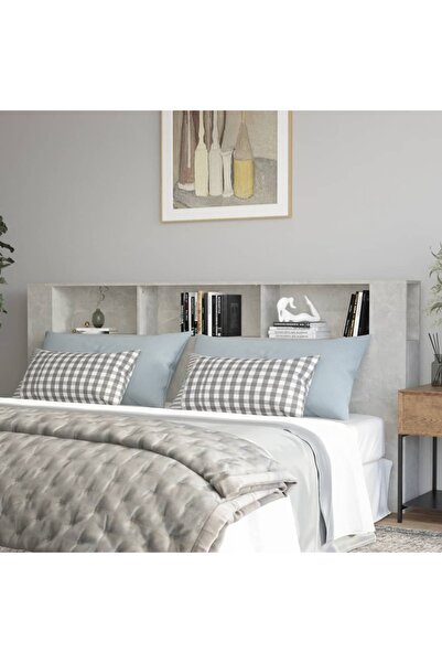 Concept Κεφαλάρι ντουλάπι, γκρι σκυροδέματος, 220x18,5x104,5 cm