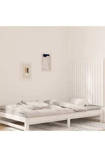 Concept Κεφαλάρι τοίχου, λευκό, 95,5x3x90 cm, μασίφ ξύλο πεύκου