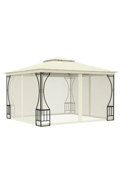 Concept Pavilion cu plase, crem, 300 x 300 x 265 cm