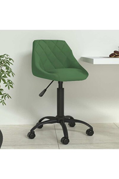 Concept Scaun de bucătărie, verde închis, catifea