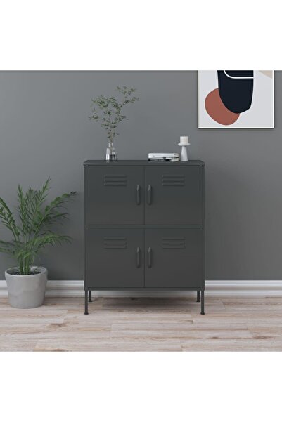 Concept Ντουλάπι αποθήκευσης, ανθρακί, 80x35x101,5 cm, ατσάλι