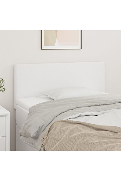 Concept Κεφαλάρι κρεβατιού, λευκό, 90x5x78/88 cm, οικολογικό Δερμάτινο