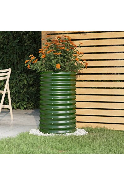 Concept Jardinieră grădină verde 40x40x68 cm oțel vopsit electrostatic