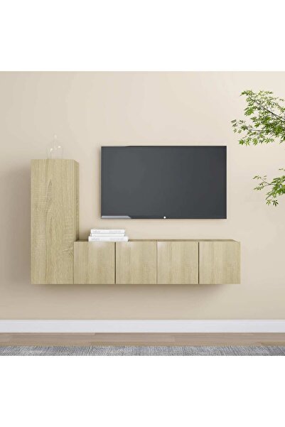 Concept Set de dulapuri TV, 3 piese, stejar sonoma, PAL