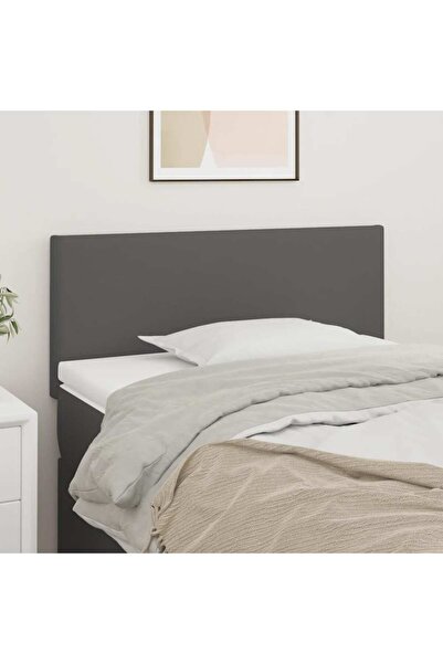 Concept Tăblie de pat, gri, 100x5x78/88 cm, piele ecologică